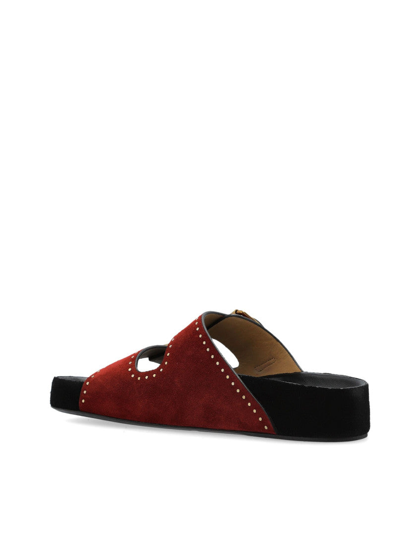 Burgundy Lennyo Sandals 5