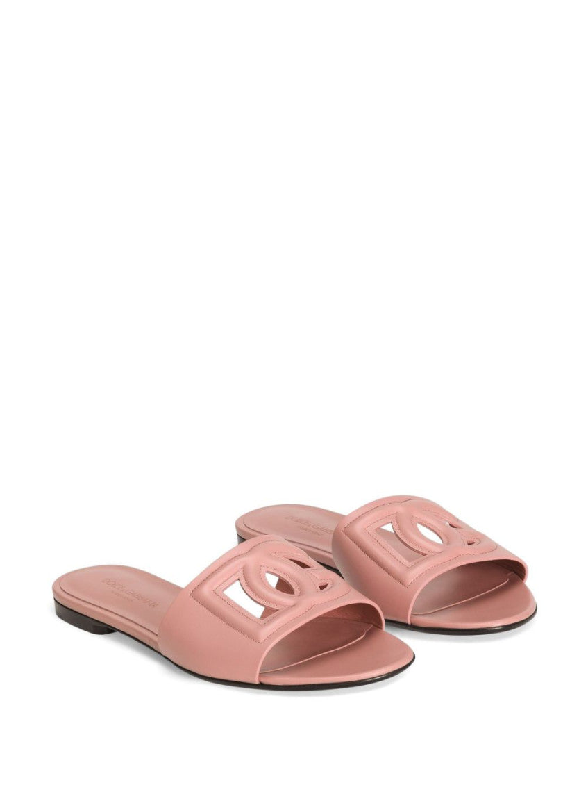 Pink Slip On Sandals 4