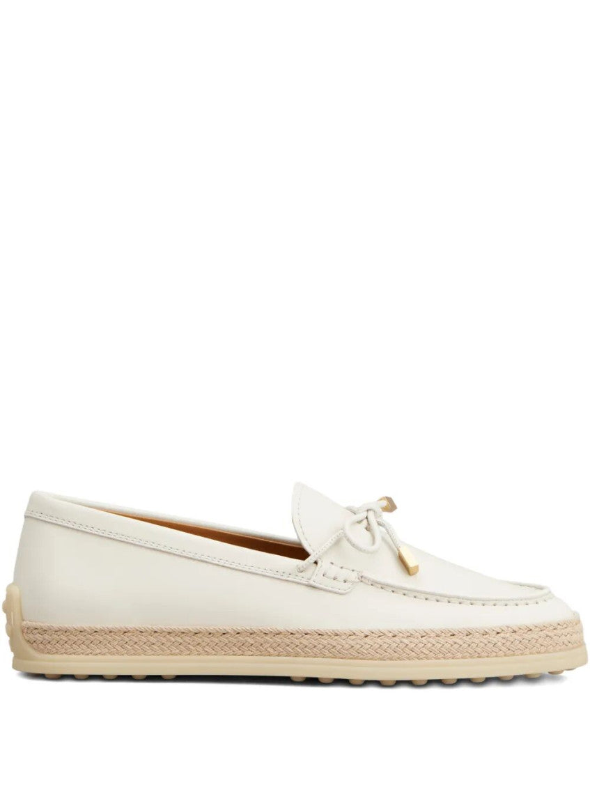 White Leather Loafers 1