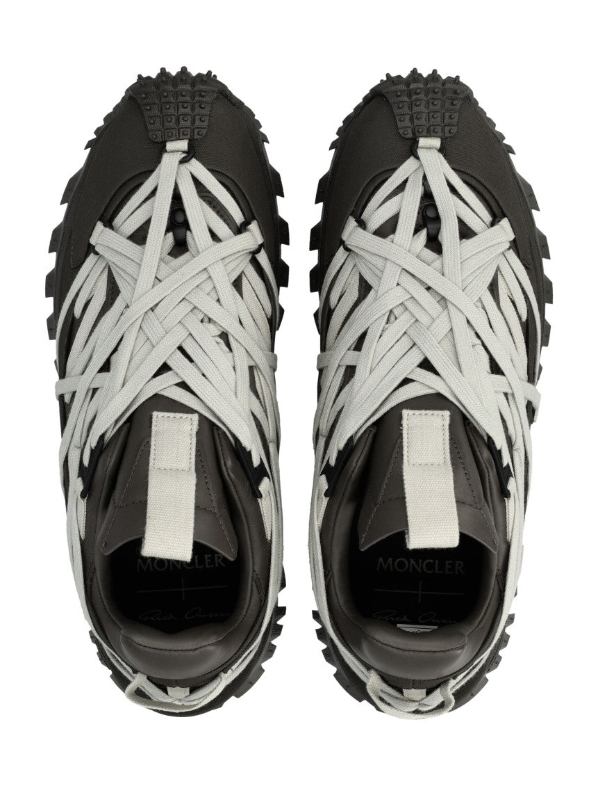 Grey Lace Up Sneakers 2