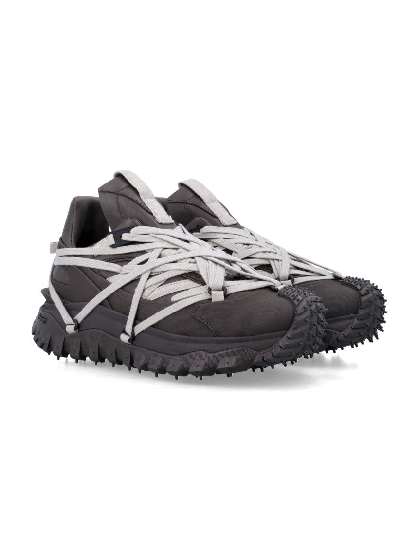 Grey Lace Up Sneakers 3