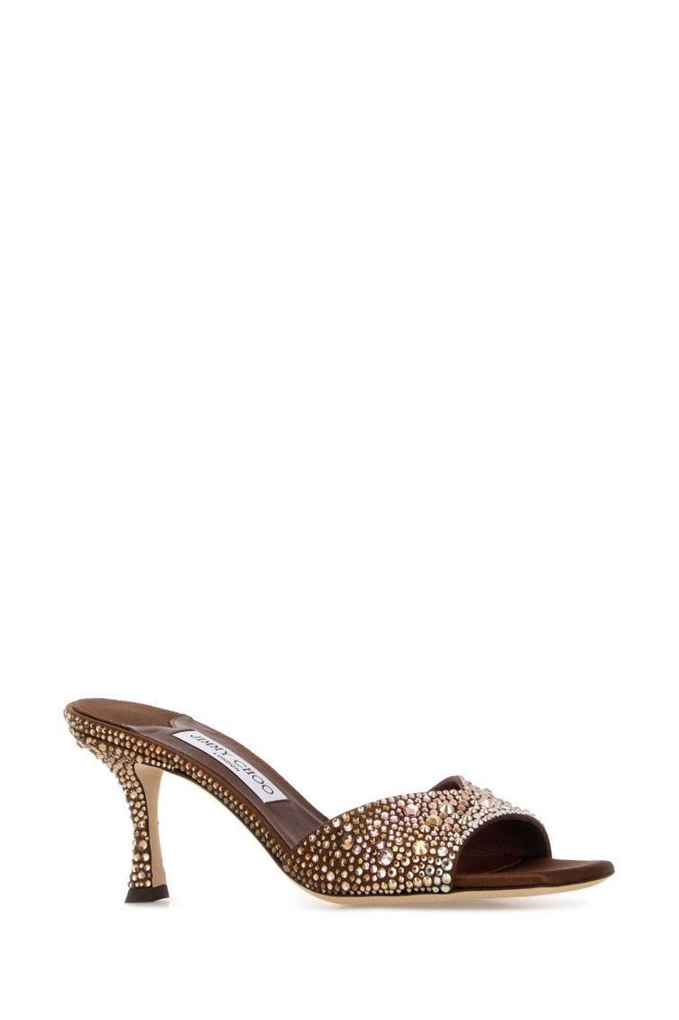 Bronze Open Toe Heels 2