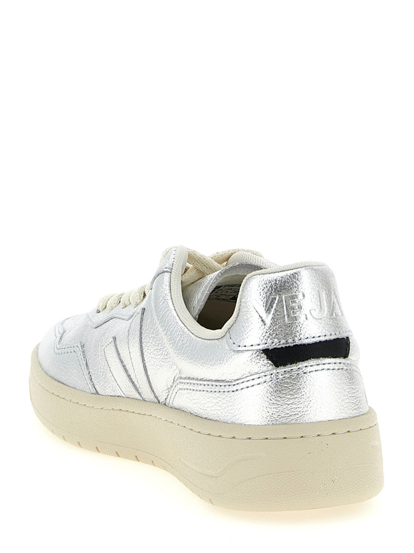 Silver Leather Sneakers 3