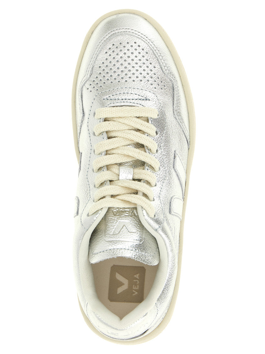 Silver Leather Sneakers 4