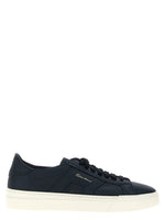 Navy Blue Lace Up Sneakers 1