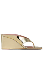 Golden T-strap Wedges 1