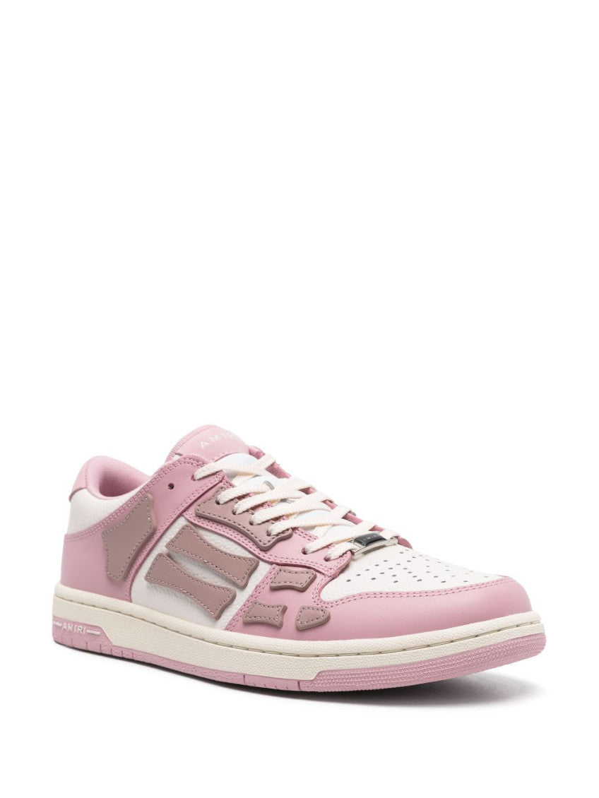 Pink Lace Up Sneakers 4