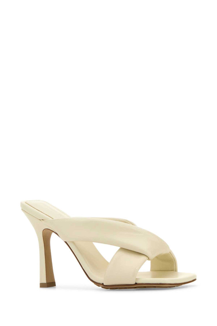 Off White Leather Heels 2
