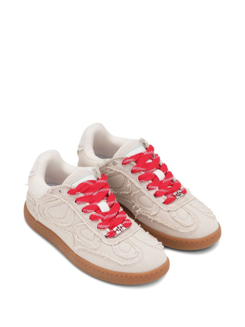 Natural Lace Up Sneakers 3