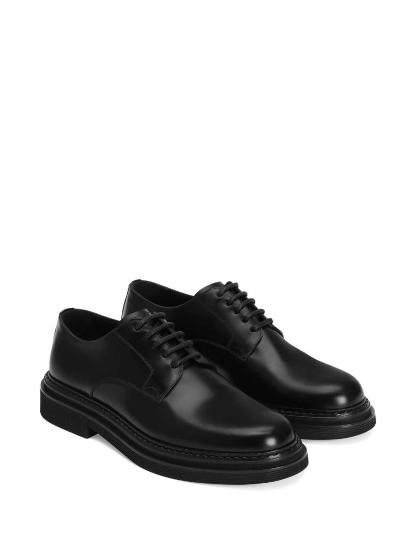 Black Leather Lace Up Shoes 2