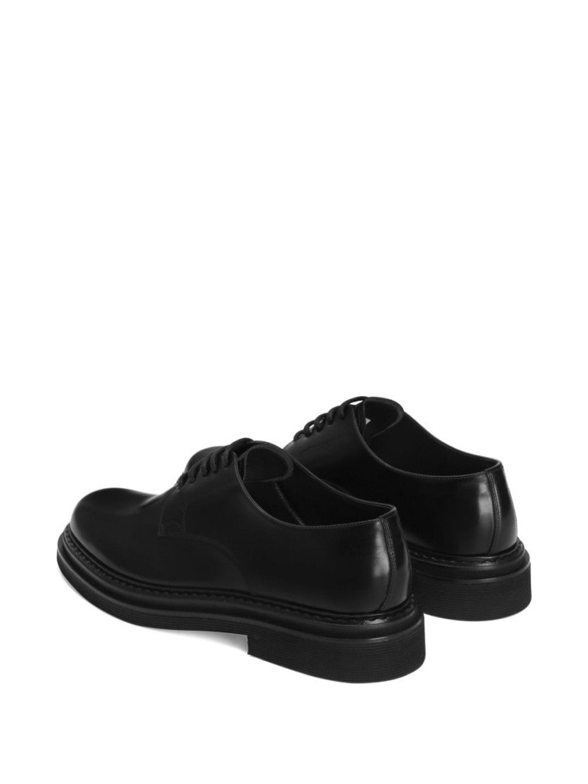 Black Leather Lace Up Shoes 3
