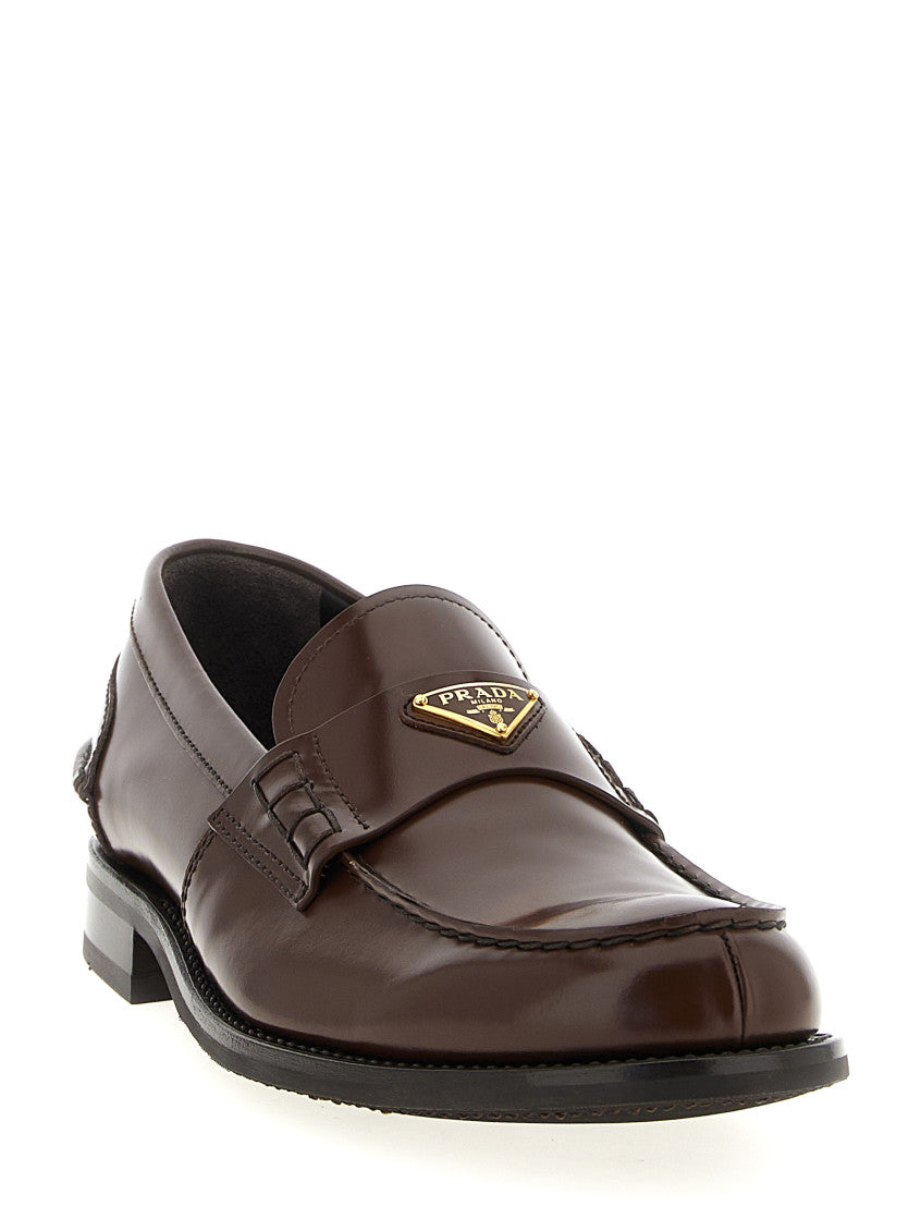 Brown Logo Loafers 2