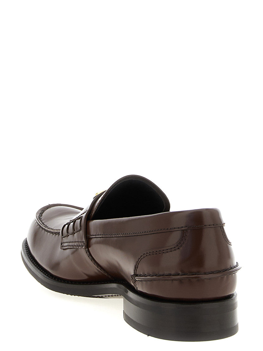 Brown Logo Loafers 3
