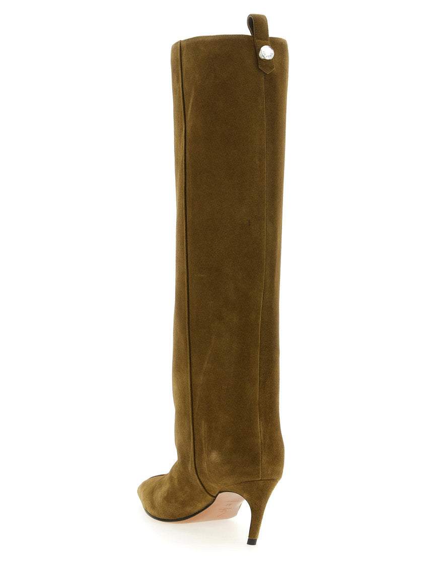 Green Suede Boots 3