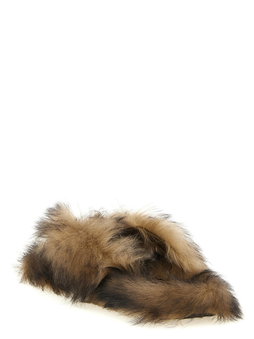 Brown Slip On Mules 3