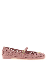 Pink Perforated Ondette Ballet Flats 1