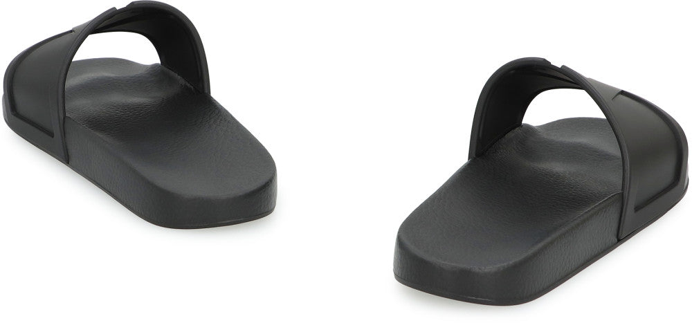 Black Solid Coolside Slides 4