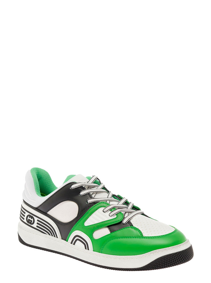 Green Color Block Sneakers 2