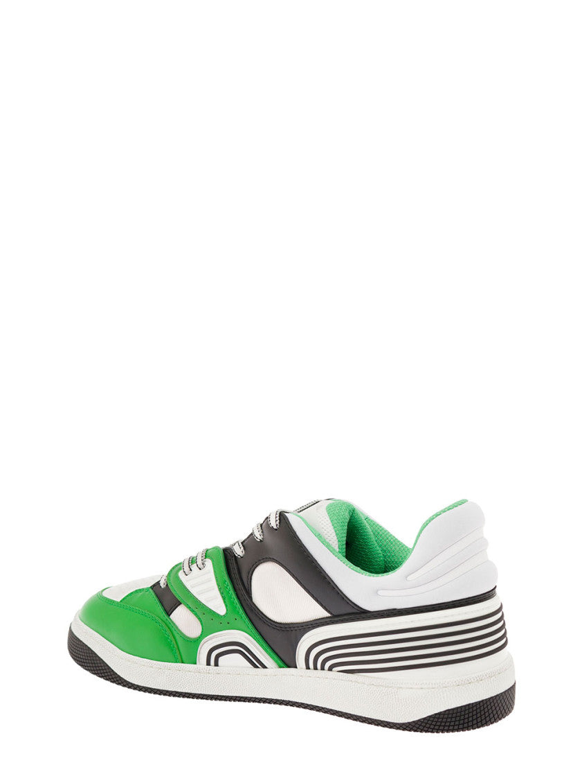 Green Color Block Sneakers 3