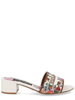 White Embroidered Mules 1