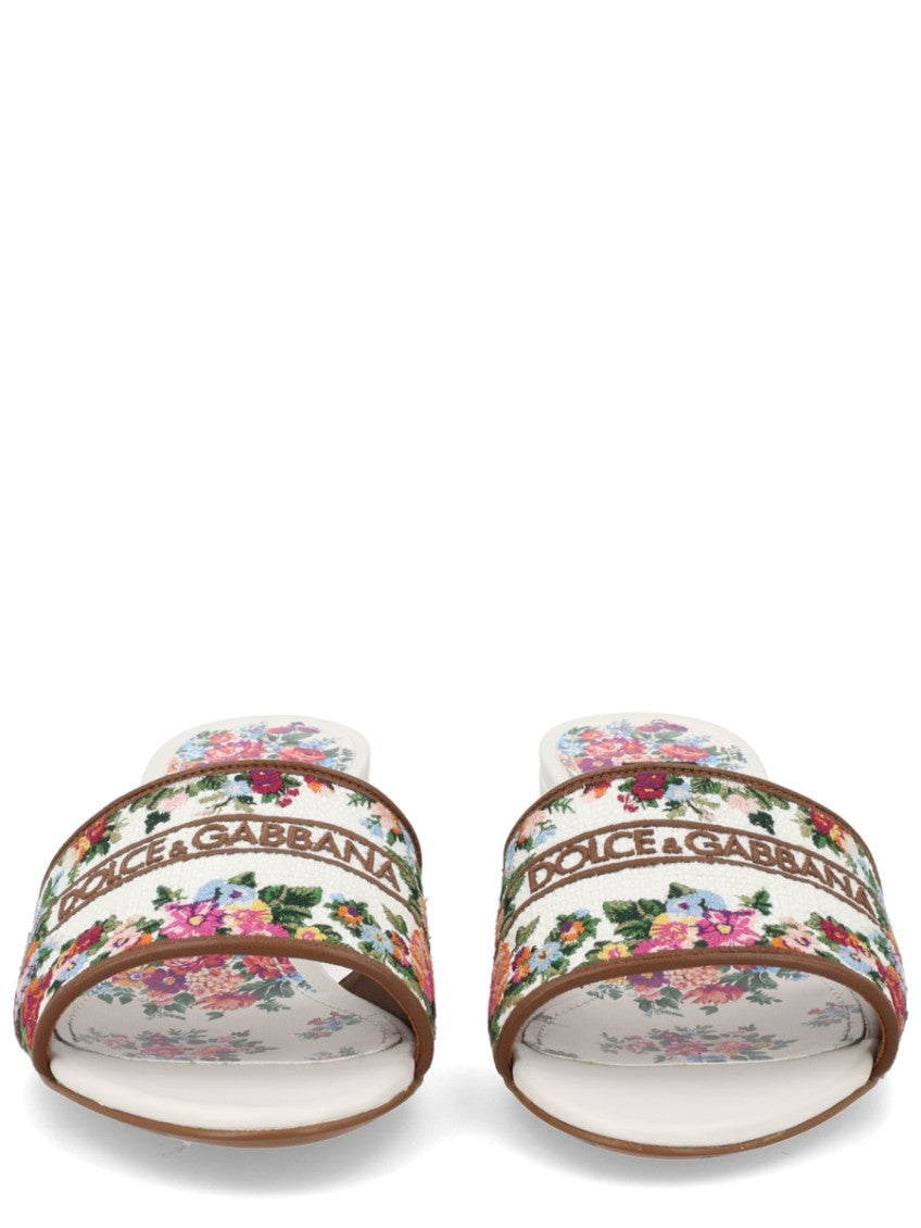 White Embroidered Mules 3