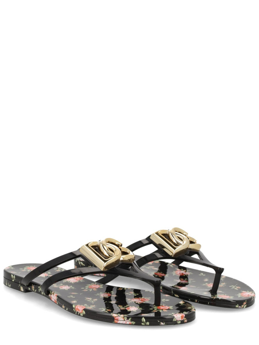 Multicolor Floral Logo Slippers 2