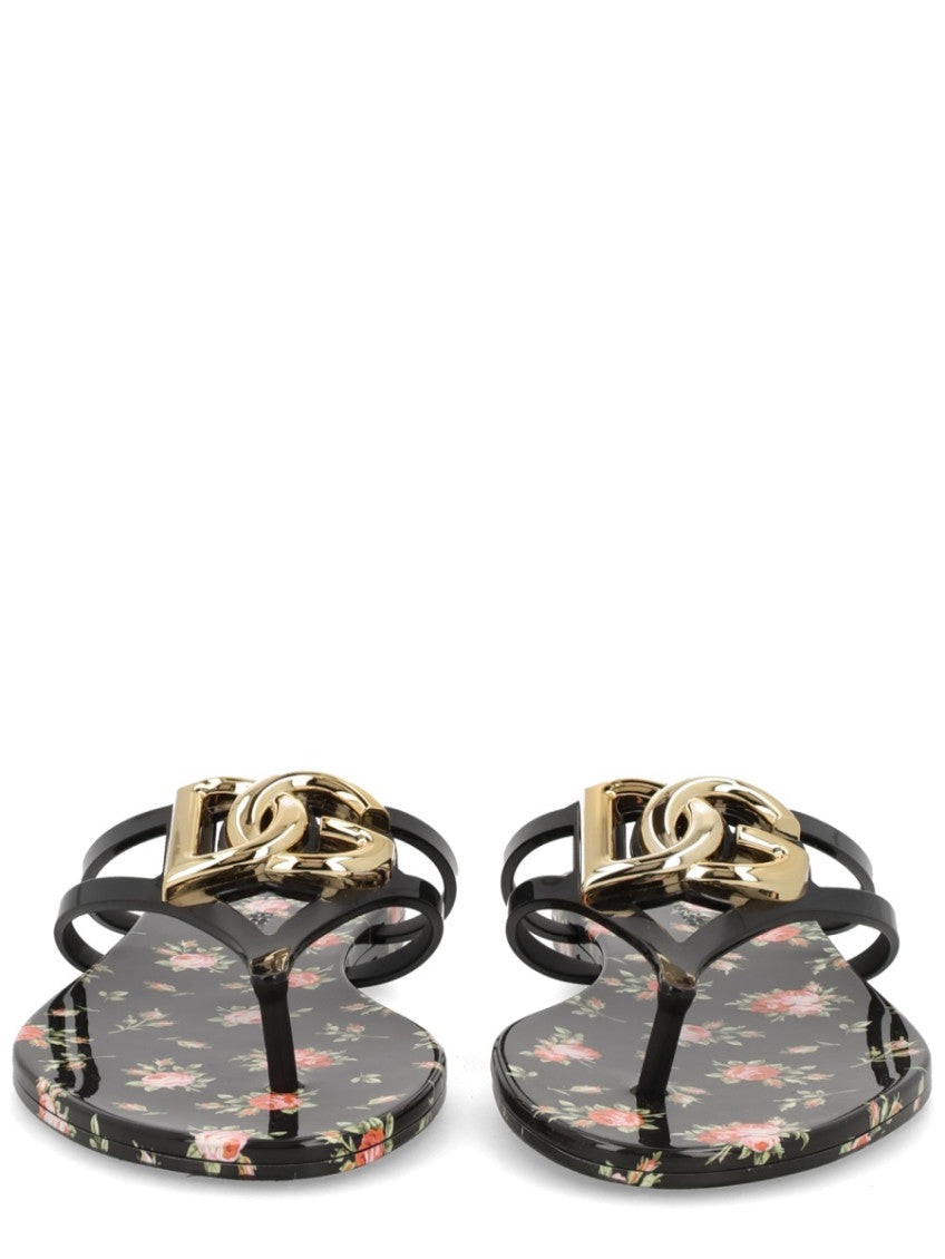 Multicolor Floral Logo Slippers 3