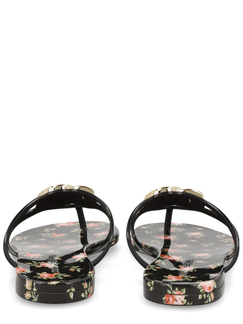 Multicolor Floral Logo Slippers 4
