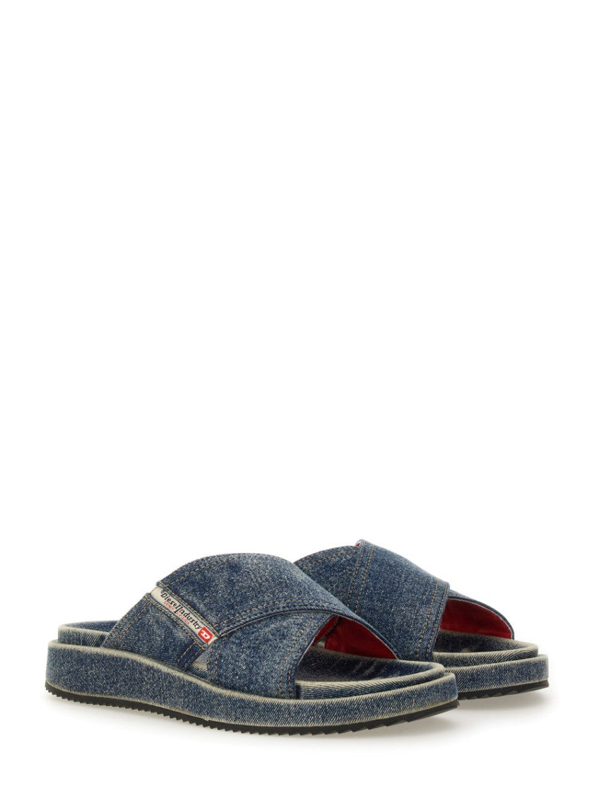 Blue Solid Cros Sandals 2