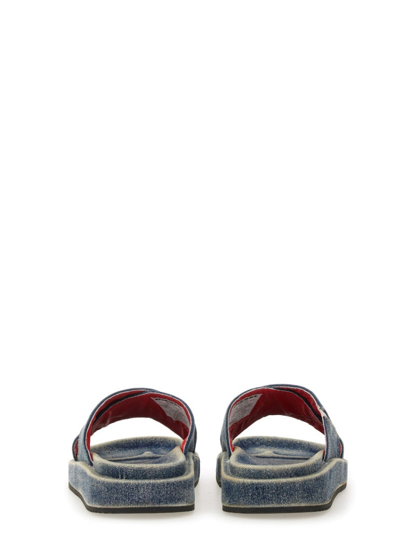 Blue Solid Cros Sandals 3