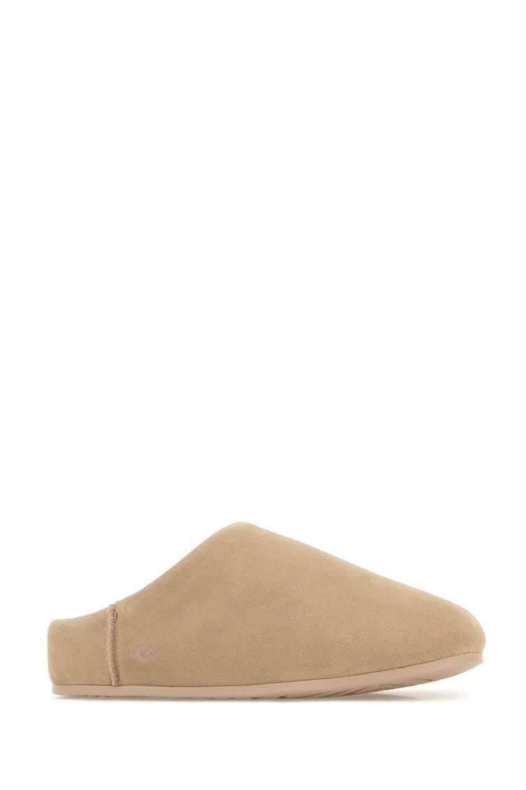 Beige Solid Elea Slippers & Slides 2