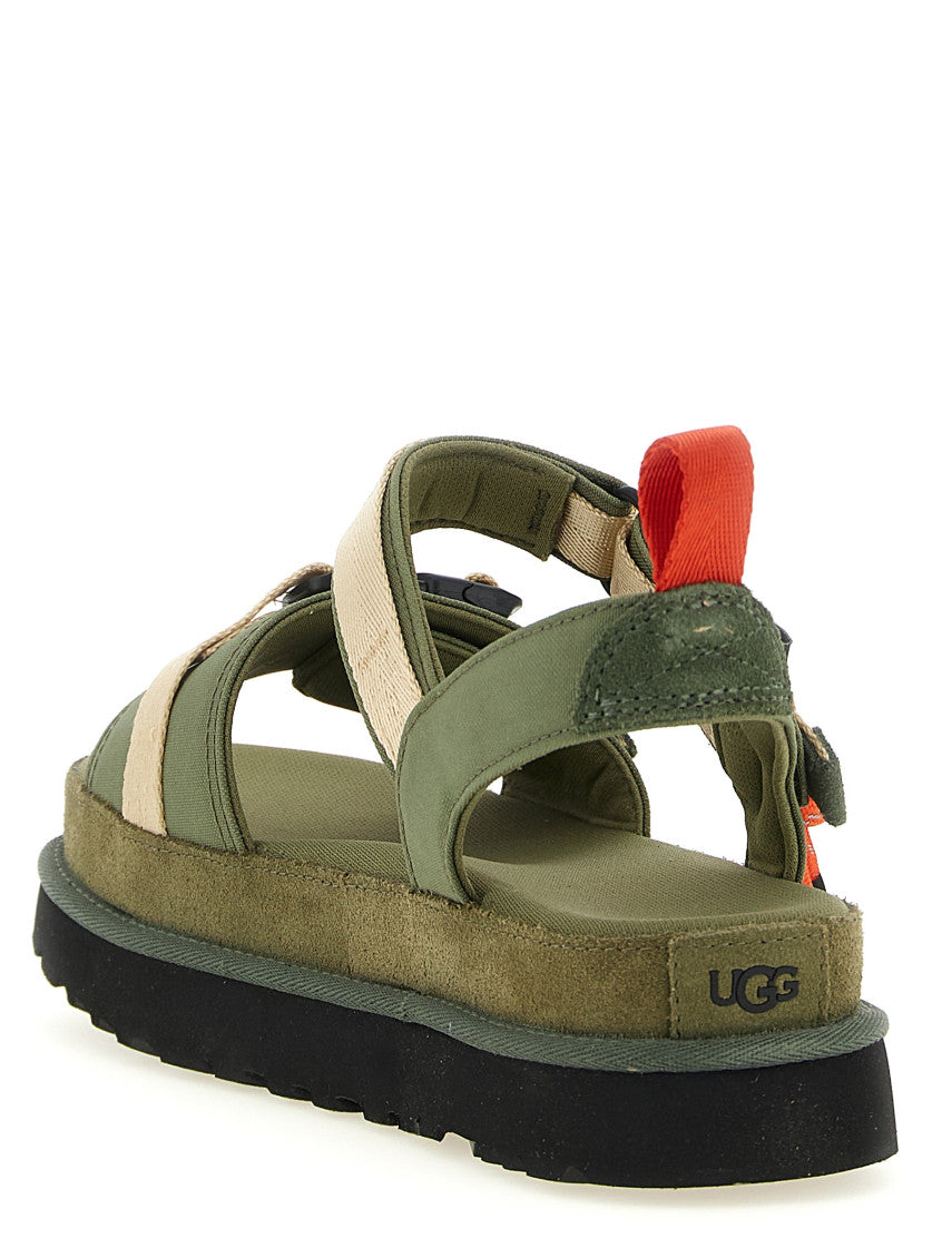 Olive Color Block Sandals 3