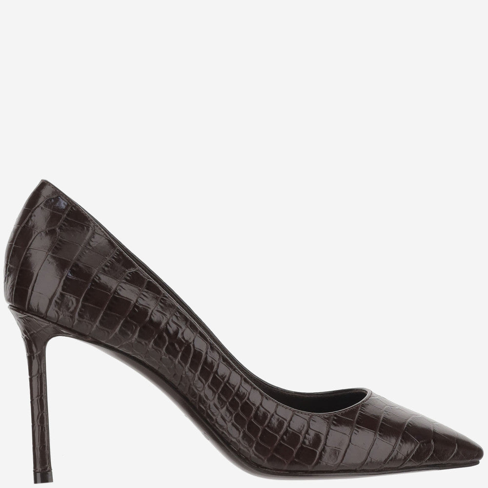 Brown Pointed Toe Heels 1