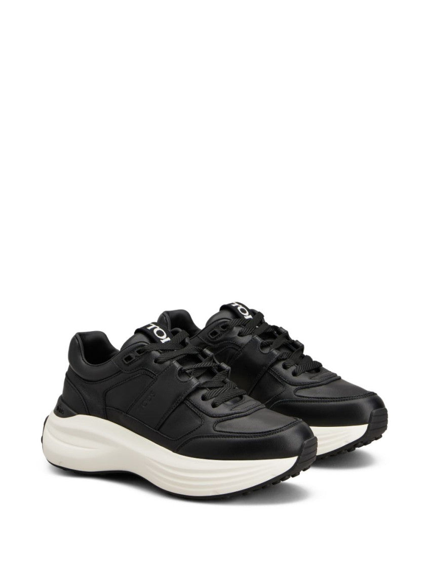 Black Lace Up Sneakers 3