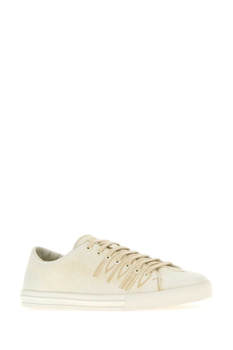 Off White Lace Up Sneakers 2