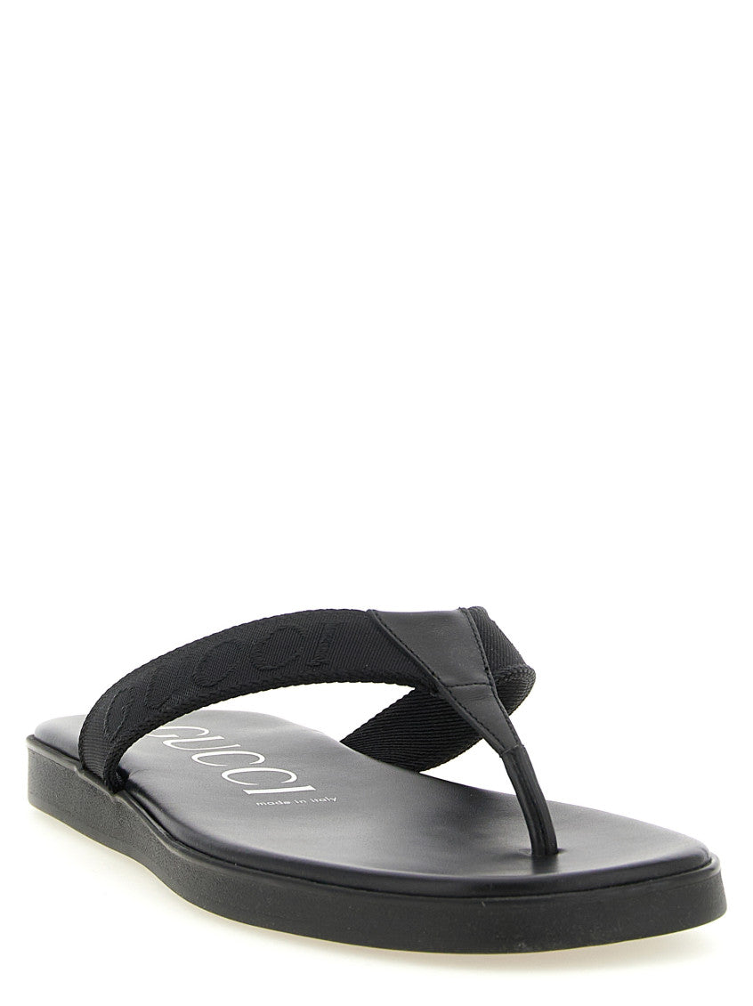 Black Jacquard Slippers 2