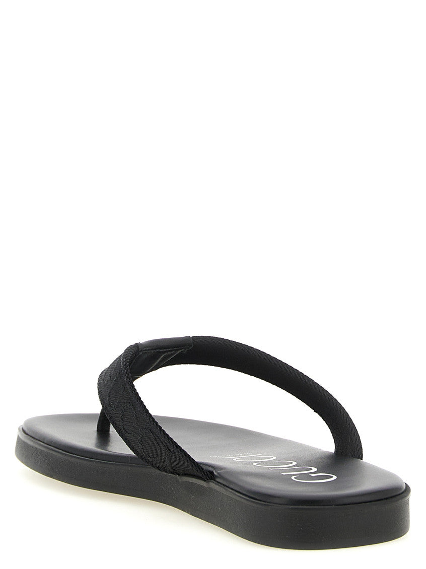 Black Jacquard Slippers 4