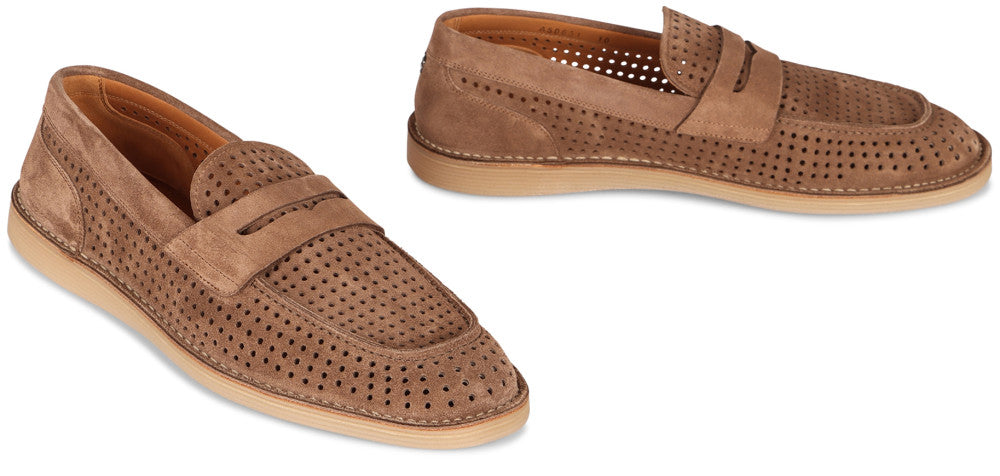 Brown Suede Loafers 3