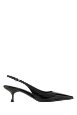 Black Leather Pumps 1