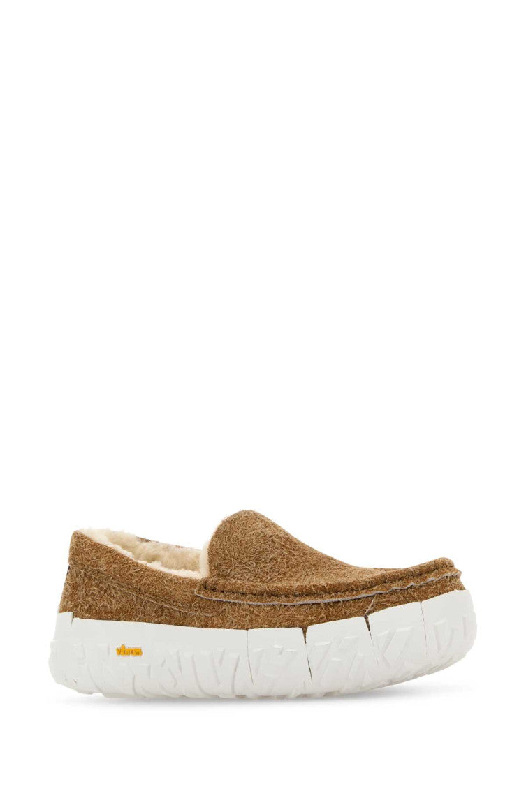 Brown Suede Slip-On Loafers 2