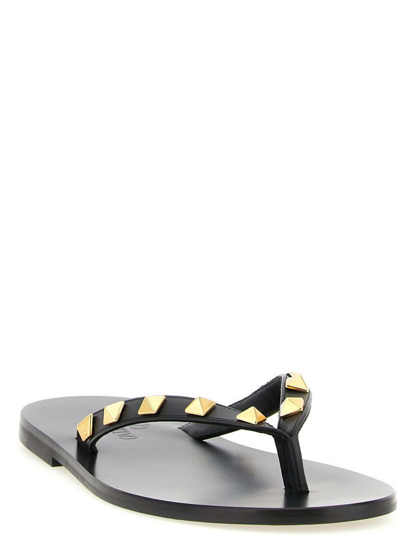 Black Rockstud Slippers 2