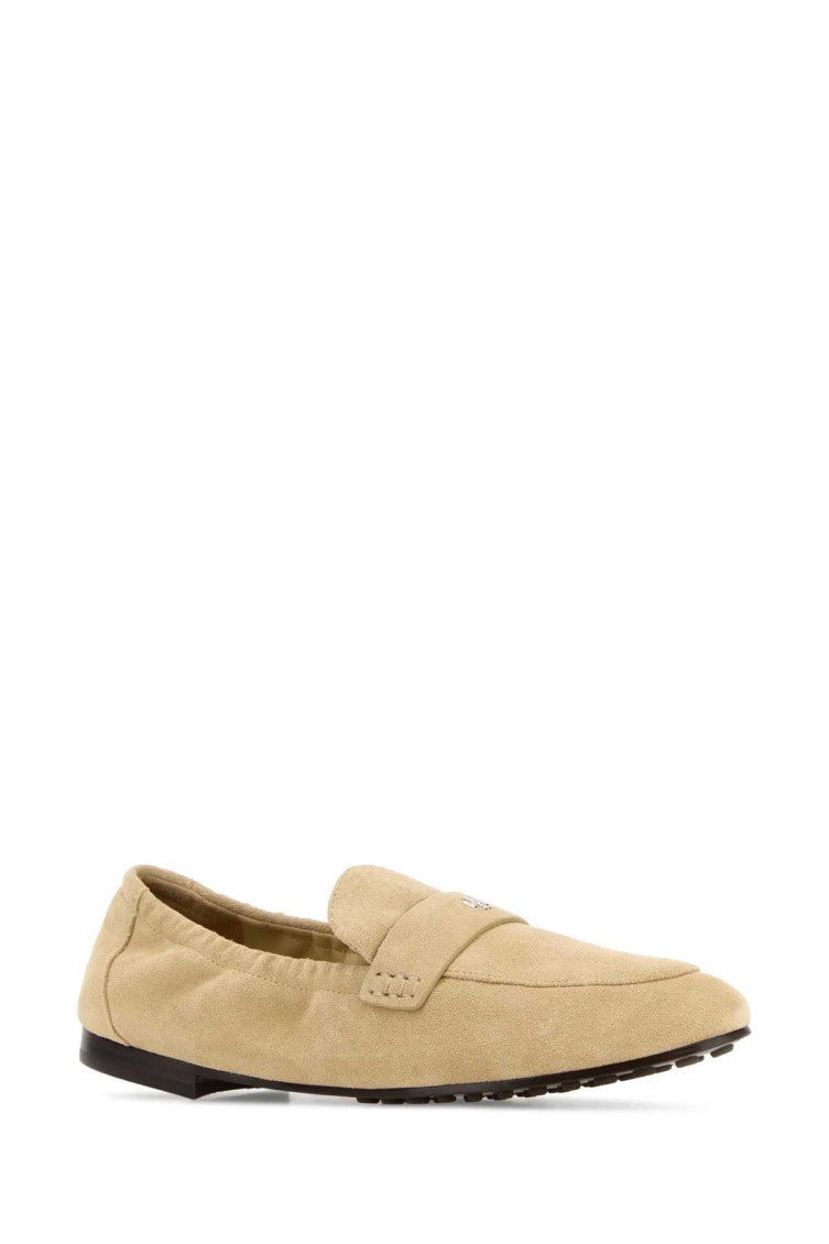 Beige Suede Loafers 2