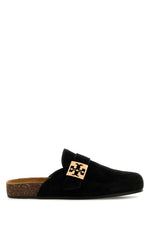 Black Suede Mules 1