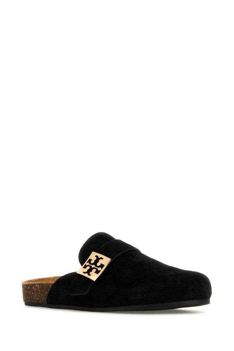 Black Suede Mules 2