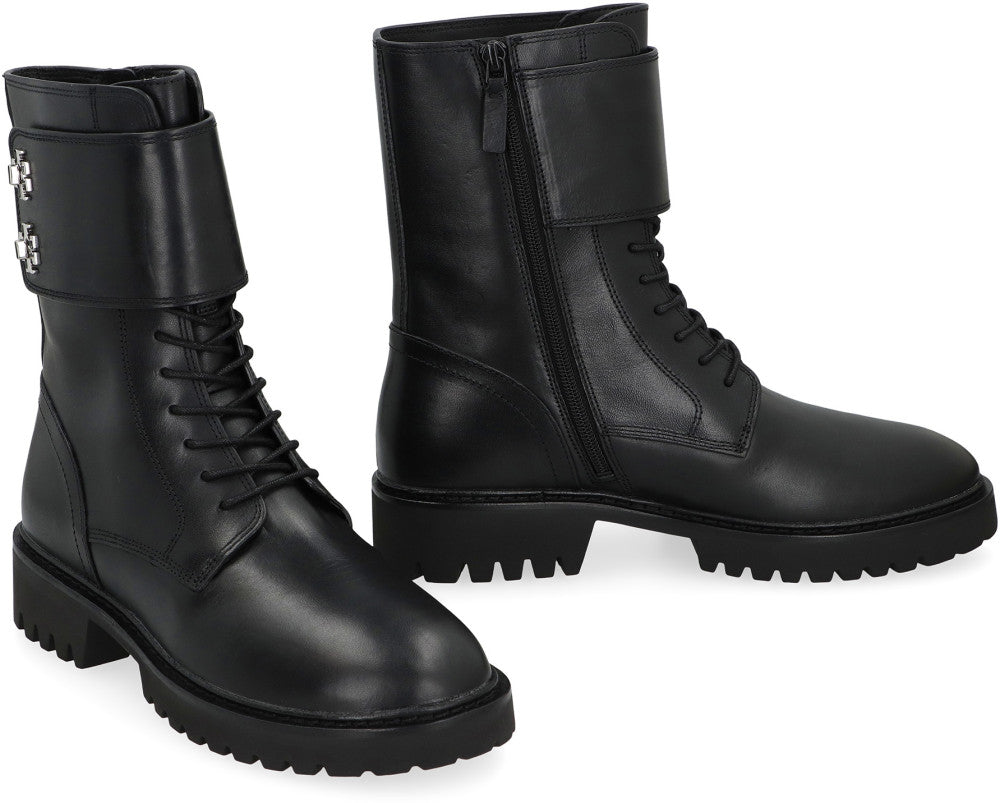 Black Ankle Leather Boots 2