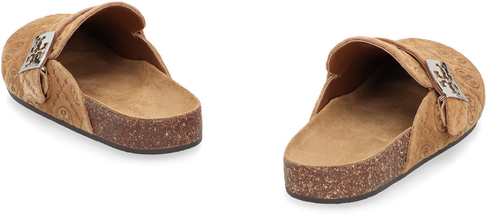 Brown Suede Mules 4