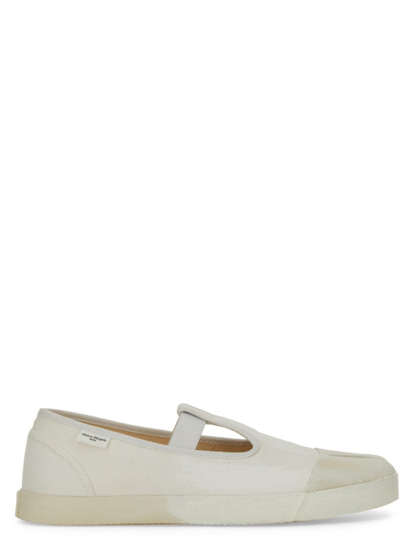 White Tabi-toe Sneakers 1