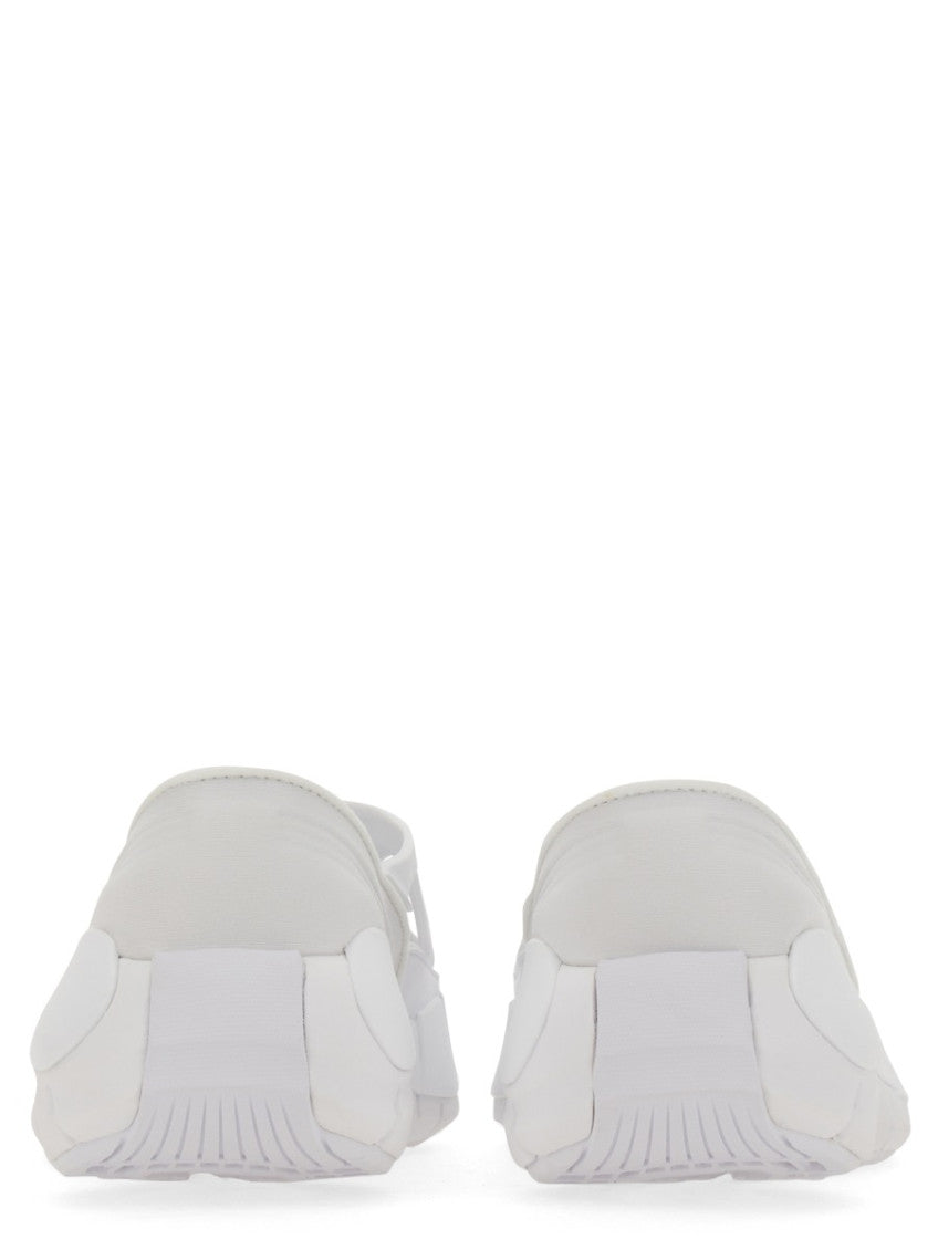 White Slip On Sandals 3