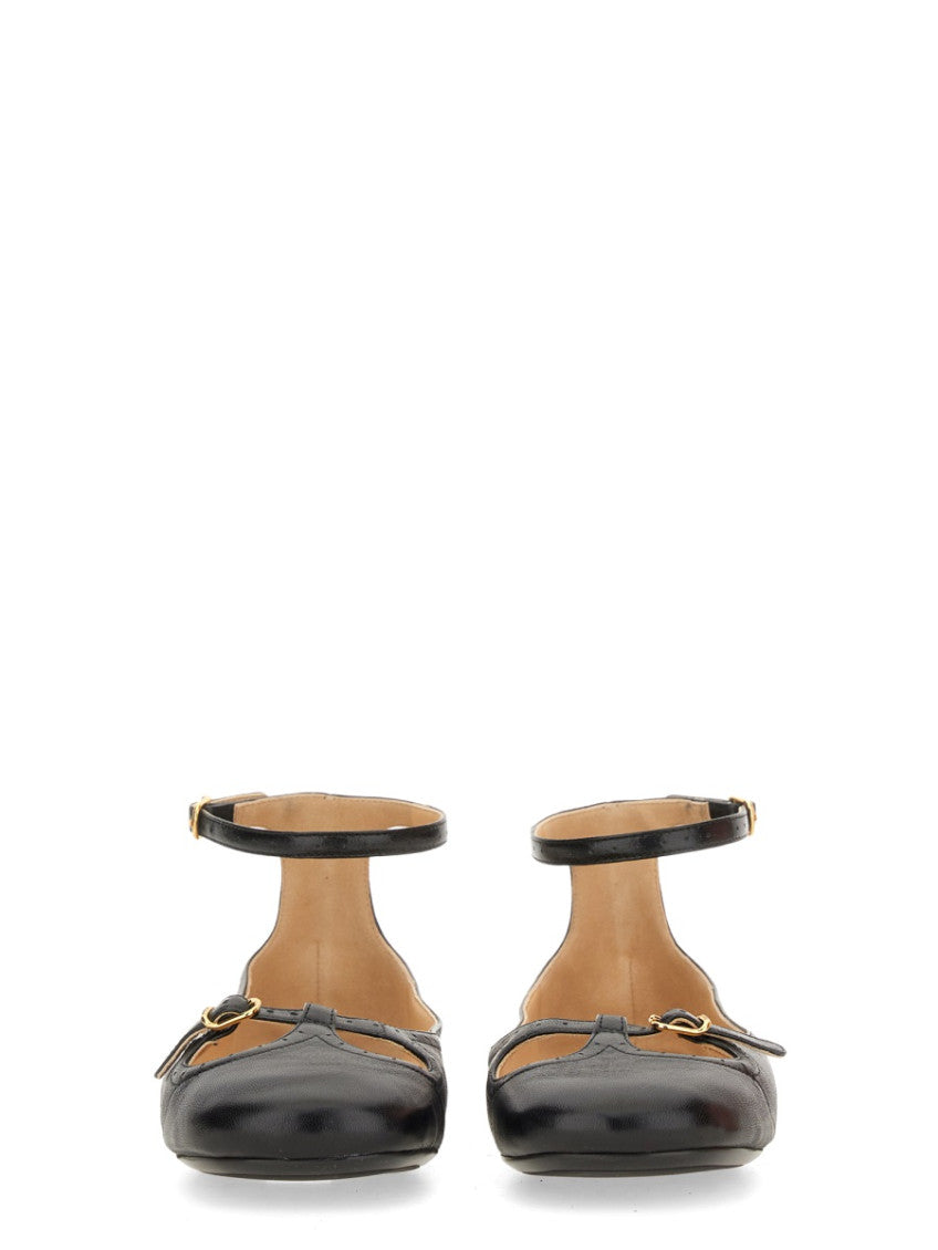 Black Leather Ballet Flats 4