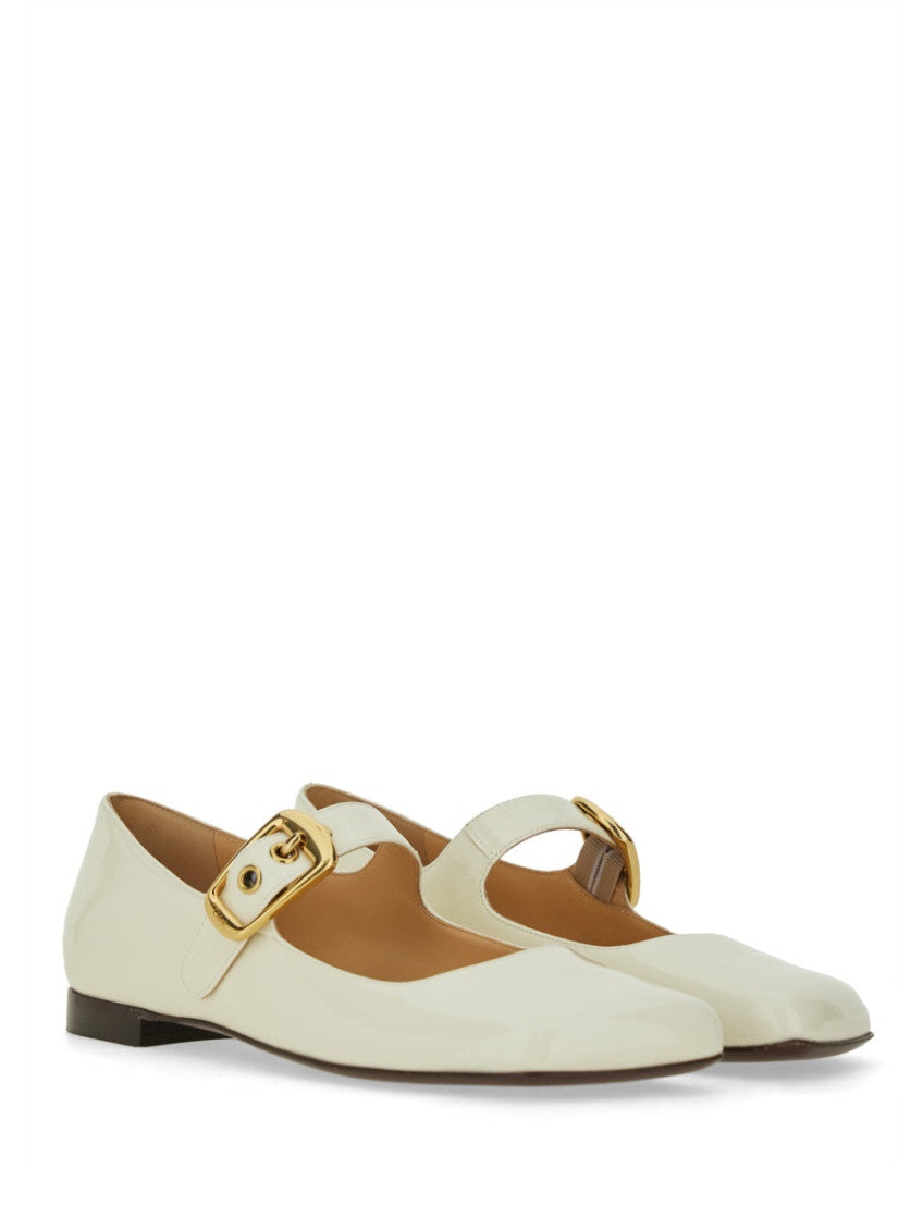 White Leather Ballet Flats 2